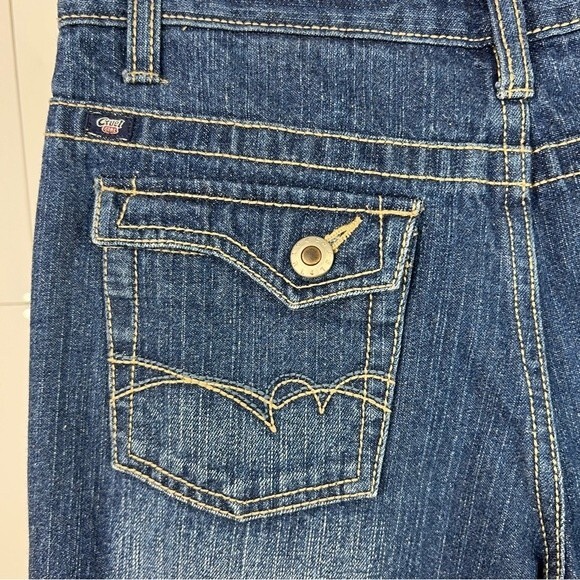 Y2K Cruel Girl Junior14R Bootcut Jeans Blue Mid Rise Western Cowgirl Denim Pants - Picture 6 of 9